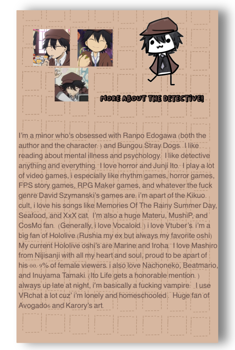 a detective's case files